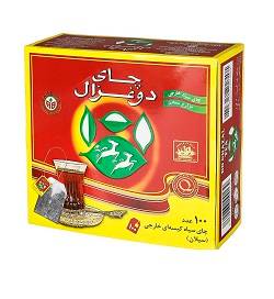 دوغزال چای ساده کیسه ای 100 عددی